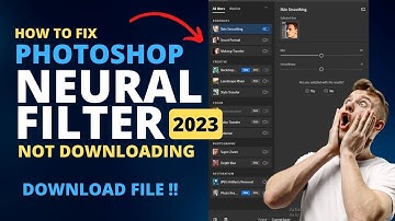 How to Fix Neural Filter NOT DOWNLOADING IN Photoshop 2023 | How to Fix Neural Filter in Urdu