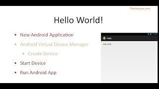 1. Android - Introduction and Hello World App