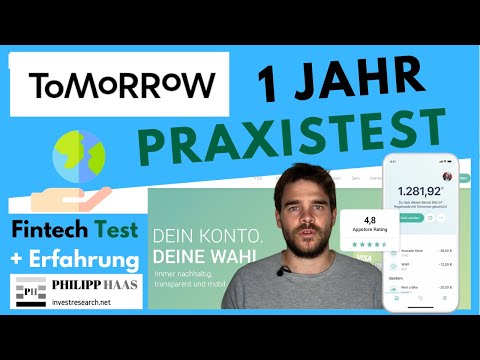 Tomorrow nachhaltige Mobile Bank mit kostenloser Kreditkarte - 1 Jahr Test + Erfahrung (2/2)