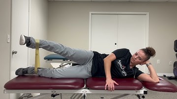 Isometric Hip Abduction with Flexion/Extension in Side lying with Band