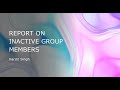 How to Report on Inactive users in Groups in ServiceNow