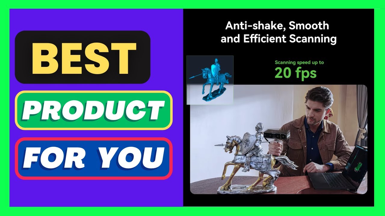 Creality CR-Scan Otter 3D Scanner 0.02mm Accuracy Anti-shaking with Four-