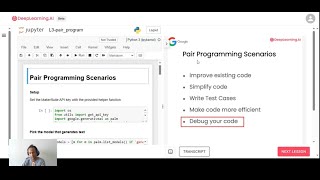 Pair Programming with a Large Language Model | DeepLearning.AI | Google PaLM API