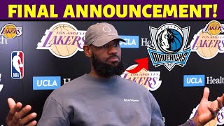 NEWS MAKES FANS SAD! STAR WILL PLAY FOR THE RIVAL! EXIT CONFIRMED! LAKERS NEWS!