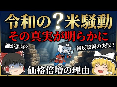 【ゆっくり解説】令和の米騒動なぜお米が消えた？価格2倍の真相と黒幕の正体を徹底解説