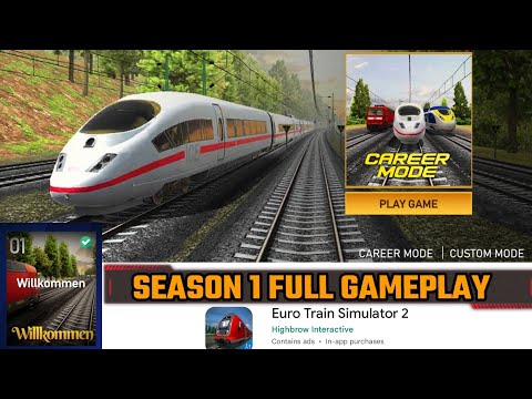 Euro Train Simulator 2 , Season 1 Willkommen Full Story Mode Gameplay | RaGa