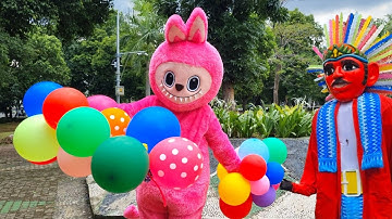 LAGU BALONKU ADA LIMA mix BECAK dan NAIK DELMAN ISTIMEWA 👉 ONDEL ONDEL feat BADUT LABUBU JOGET