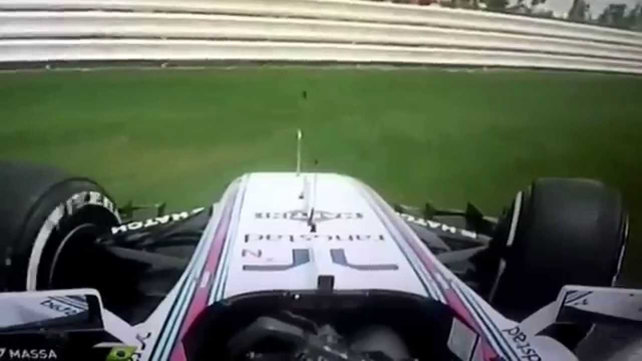 F1 Silverstone Start&Raikönen crash