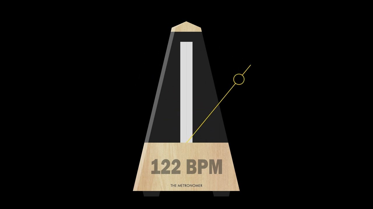 122 BPM Metronome - YouTube