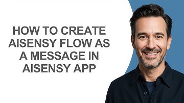 How to Create Aisensy Flow as a Message In Aisensy App - KevinHowTo