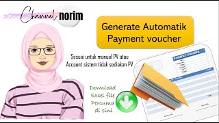 Cetak payment voucher automatik dengan excel