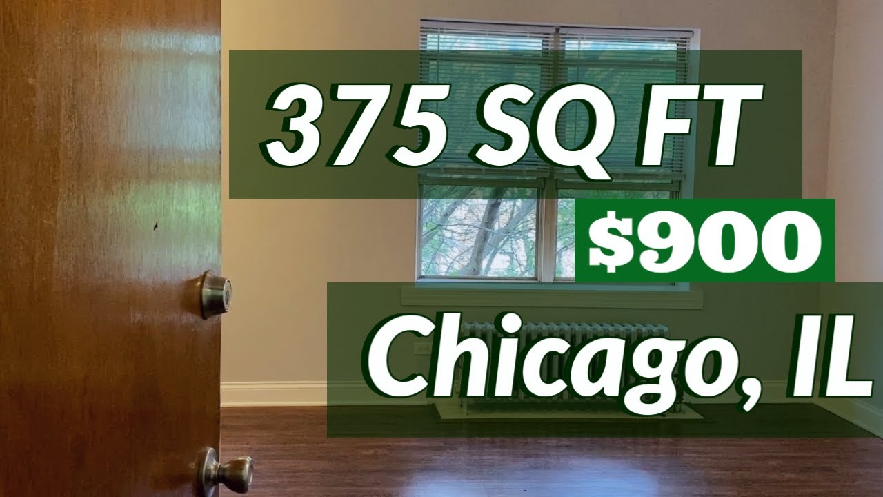 Empty Studio Apartment Tour | Chicago, IL | 375 sqft $900 rent | August 2020