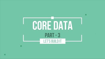Lesson 3 - Core Data: Showing images on cell from Core Data | Swift 5, Xcode 11