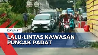 Libur Imlek, Lalu-Lintas di Simpang Gadog Kawasan Puncak Bogor Terpantau Padat!