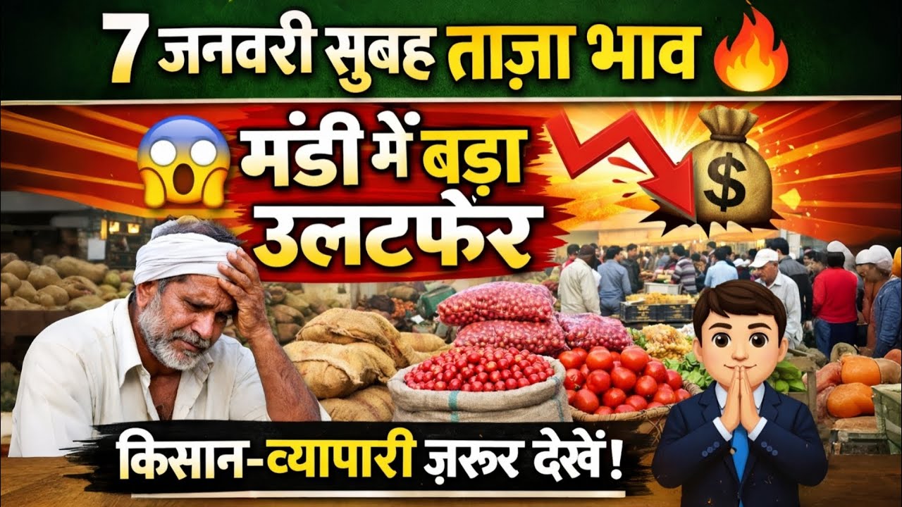 आज मंडी में बड़ा उलटफेर 😱 | भाव देख कर सब हैरान | ज़रूर देखें 