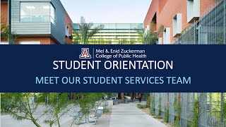"Meet Our Student Services Team" Orientation, Aug 3, 2022 – Zuckerman College of Public Health