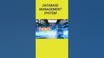 Database Management System (DBMS) in 1 minute #computerscience #dbms #shortsfeed #short  #shorts