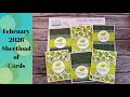 Sublime Limes Valentine / February 2026 SheetLoad of Cards
