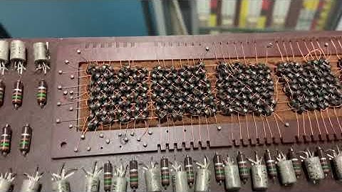 Rope Core Memory Hand Woven and Processors display VCFEast Museum