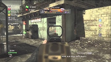 MW3 4v4 MLG Team Scrim Bootleg CTF Listen-in #1