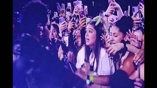 Pretty girl so shocked to Sing with Singer of the Weeknd. Weeknd after Hours Tour in Amsterdam