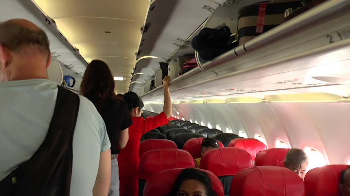 Boarding AirAsia Flight FD3230 from Krabi to Don Mueang Airport , Bangkok, Thailand