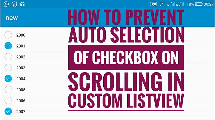 Prevent CheckBox auto-checking in Custom ListView