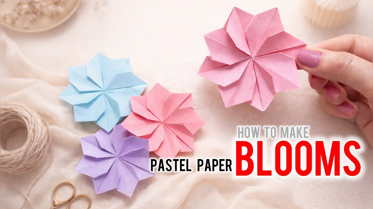 You’ll Love Making These Easy Origami Paper Blossoms🌸