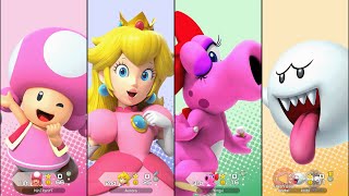 Super Mario Party Jamboree - Toadette Vs Peach Vs Boo Vs Birdo - Rainbow Galleria
