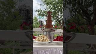 Шоколадный фонтан на свадьбе Астана #астанашоколадныйфонтан #toi #тамадаастана #food #кулинария #kld