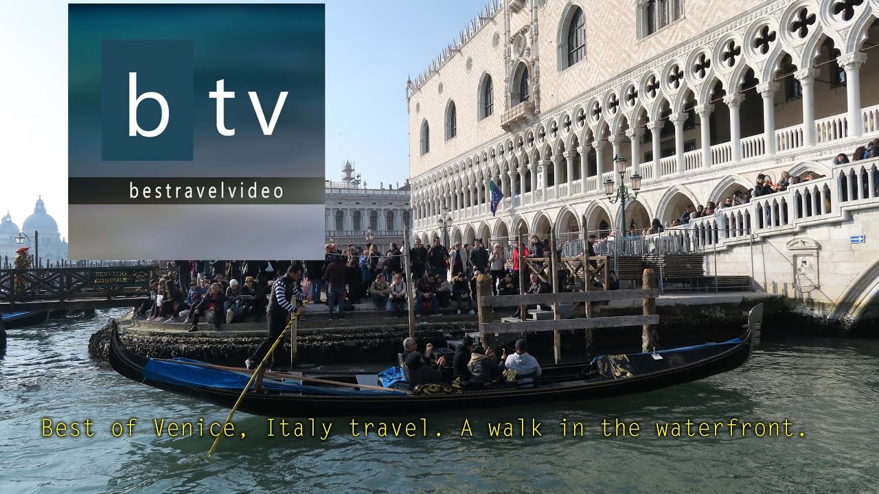 Best of Venice, Italy travel. A walk in the waterfront.