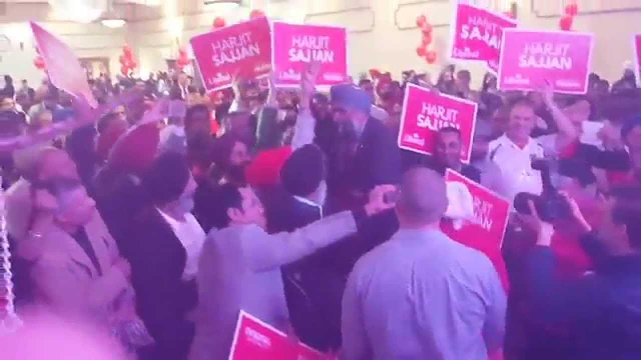 Harjit Sajjan victory reception and speech