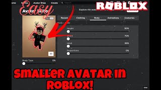 How To Get A Small Avatar On Roblox 2021 Working Youtube - how to make your roblox character small 2021