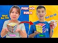 Su Hào Phục Hồi Rubik 3x3 Nhặt Ở Bãi Rác Bằng Bút 3D Cho Linh Nhi