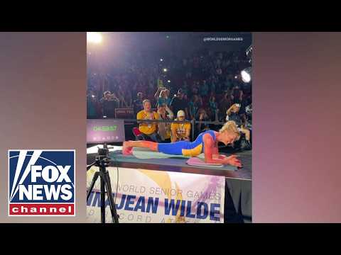 WORLD RECORD: 61-year old grandmother SMASHES 5 hour plank