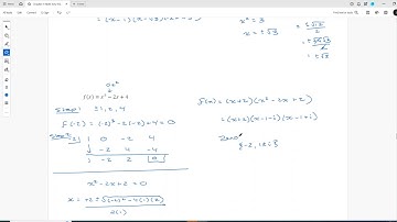 4.4 Video 4 Factoring Polynomial Functions with nonreal or irrational zeros