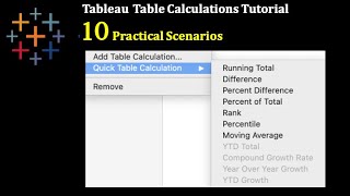 Tableau Table Calculation Complete Tutorial for Beginners with Case Study Questions