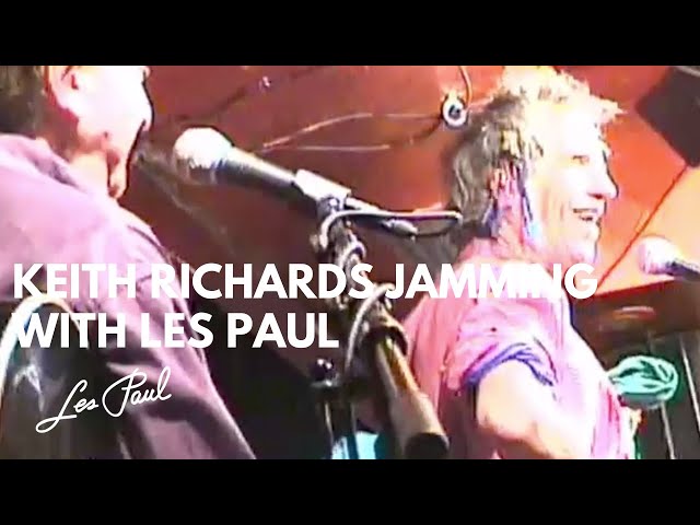 Keith Richards of The Rolling Stones Jamming with Les Paul! RARE