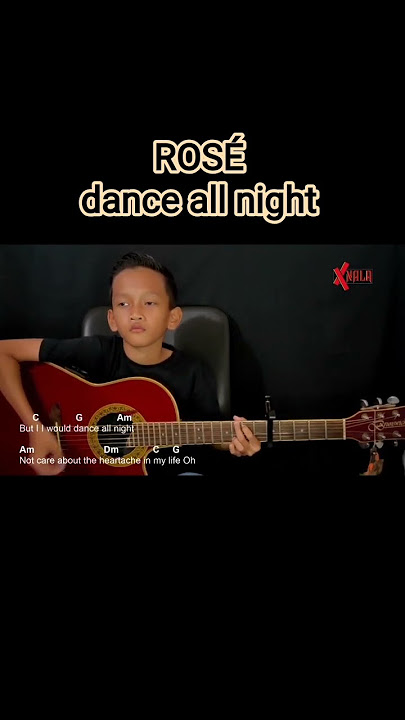 ROSÉ - dance all night Guitar Chords Cover #shorts