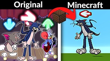 FNF | FNF Character Test | Gameplay VS Minecraft Note Block | Tom and Jerry | Creepypasta |  Playgr