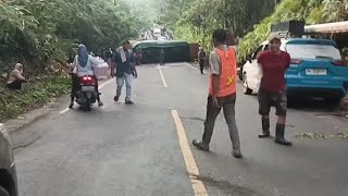 Ngeriiii liatnya ‼️ Kilas balik kejadian Truck and bus di tanjakan dan turunan rem blong🔴🔴🔴