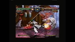 GGXX AC+R ky max damage greed saber combo study..