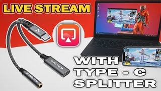 Live Streaming Using Type-C Splitter with Wired Earphones | Douwan Wired Headphone Connect #gameplay
