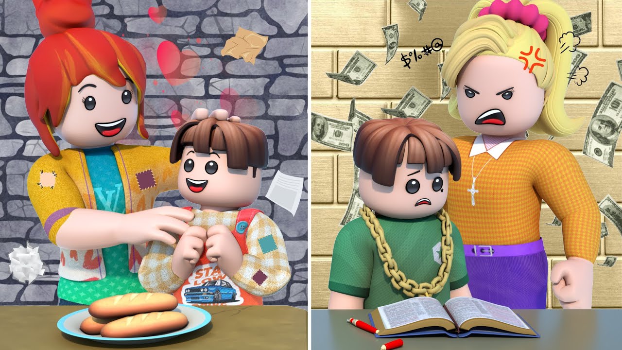 ROBLOX Brookhaven 🏡RP: Жизнь бедняков против жизни богачей: кто счастливее? | Roblox Knight