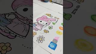 My Melody Creative Colouring #beautiful #art #colouringkit #mymelody #colours #blue #new #colourful