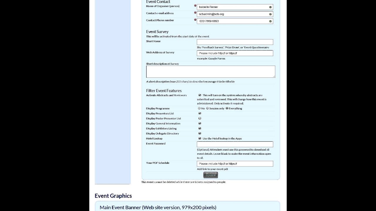 EVENTFLO TUTORIAL 2: Setting up your agenda part 1