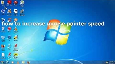 how to increase or decrease mouse pointer speed in windows 7 video tutorial