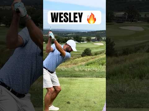Wes is TACTICAL (SHEEEESH) #golf #golfswing #pure #golfing