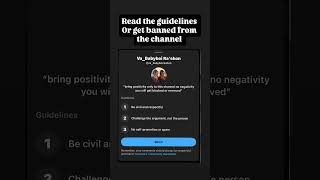 I got rules for yall to read #subscribe #blackcreator #shorts #guidelines #youtubeshorts #explore