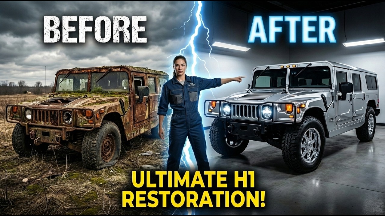 Rust Hummer Fully Abandoned 1992 Hummer H1 Restoration | From Rust to Silver Beast ...